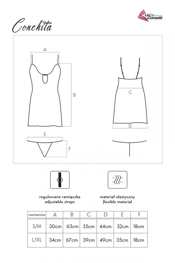 Conchita LC 13383 Komplet damski LivCo Corsetti Fashion  