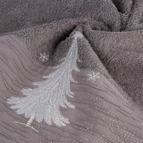 Joy 1 ręcznik świąteczny choinka Eurofirany stalowy