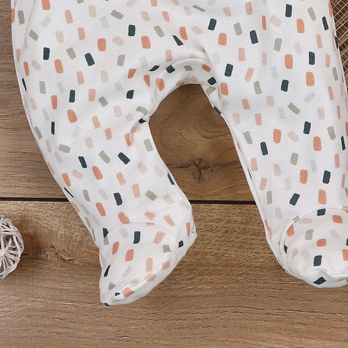 ABN-5331/KRE Półśpiochy z bawełny organicznej Nini kremowy 