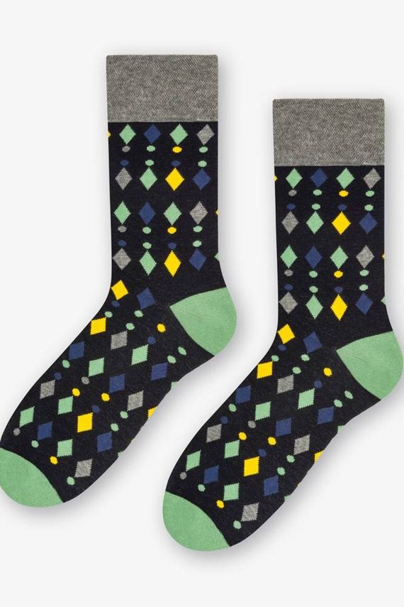 051 Skarpety męskie Elegant garniturowe czarny 128