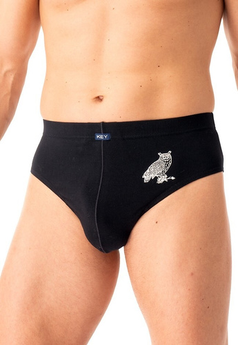 Slipy męskie MPP 703 B25 Key szary czarny – bawełna, 2-pak w pudełku, komfort i styl