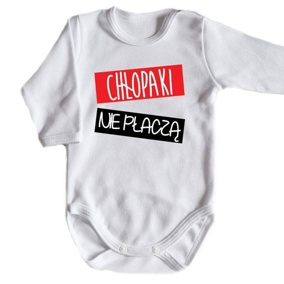 Body długi rękaw "Chłopaki nie płaczą" Moocha czarny