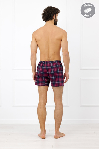Italian Fashion Brajan bokserki męskie bawełniane Mega Soft w kratę