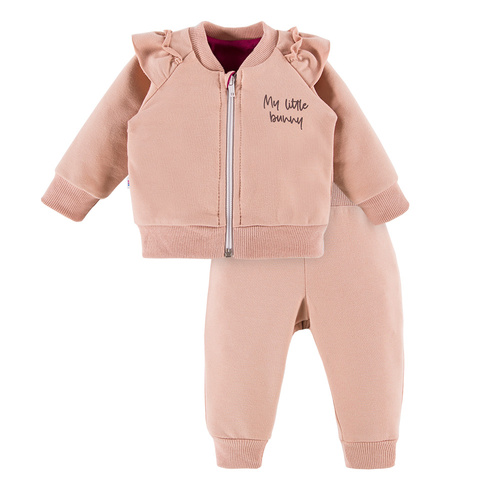 Bloom Komplet dresowy z falbanką Eevi - beżowy