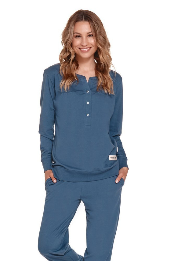 4349 Piżama Damska Doctor Nap - deep blue