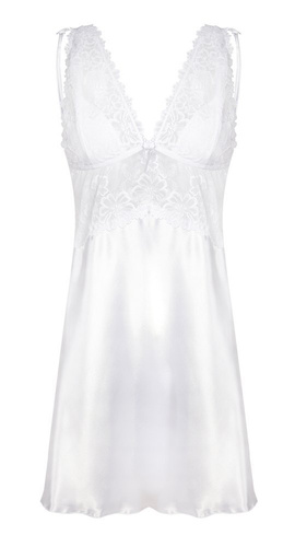 Alexandra Halka satynowa koszulka damska DKaren - biała