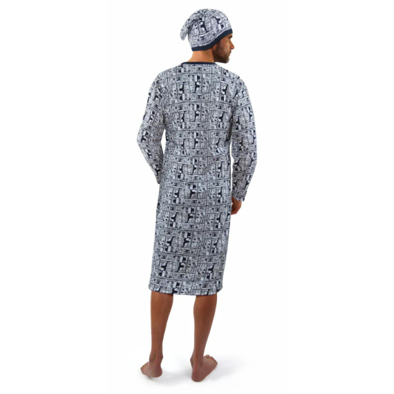 2024/02 Rodeo Koszula męska z szlafmycą Sesto Senso