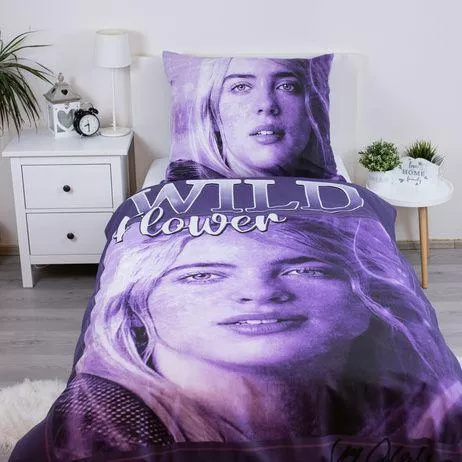 Pościel bawełniana Billie Eilish 140x200 Jerry Fabrics z zamkiem