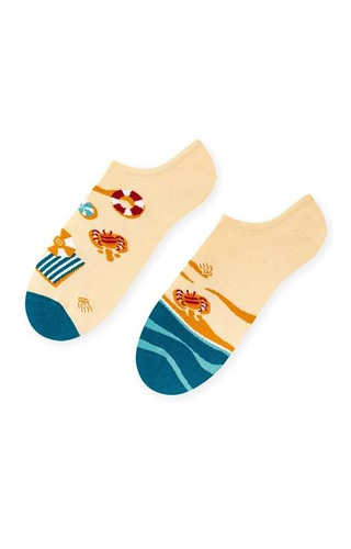 005 Stopki Asymentryczne damskie More - 020 żółty jasny