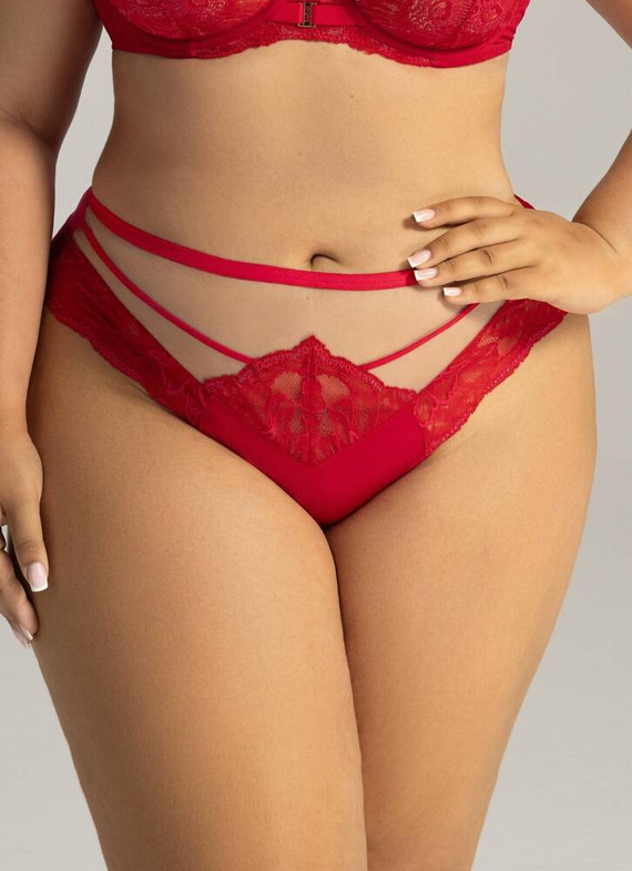 2157 Figi Damskie Brazyliany AVA czerwony