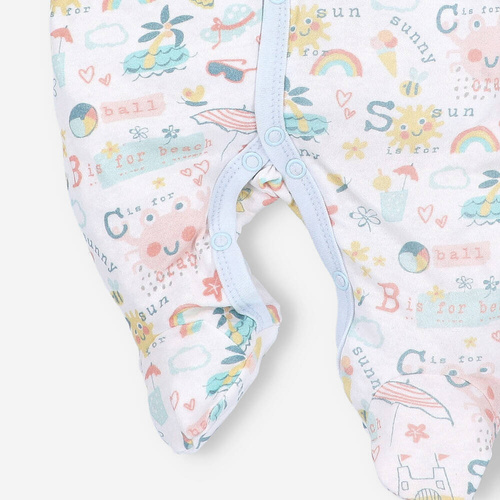 Sunny Pajacyk bawełniany dla dziewczynki Nini druk