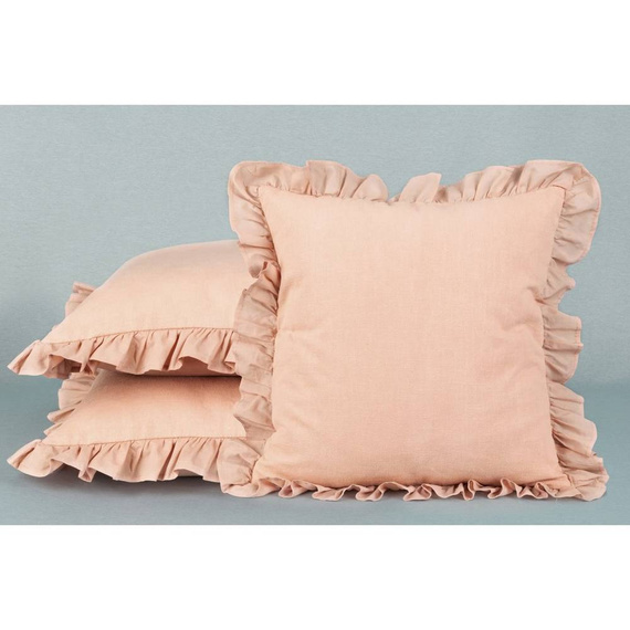 Avinion Poszewka lniana Eurofirany jasnoróżowy