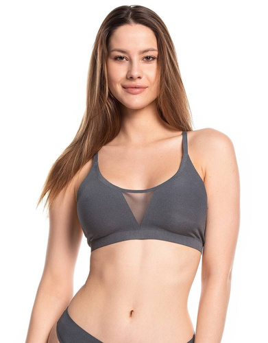 L-POL 5019 TP-03 Biustonosz Top Laser Cut Lama szary