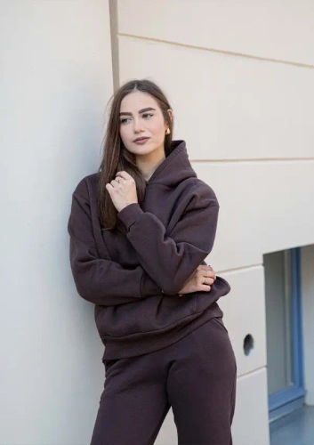 Randi Dresowy komplet damski Dkaren - czekoladowy