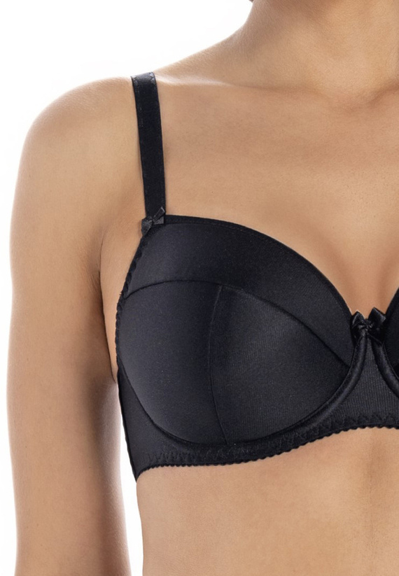 2032 Rimma Biustonosz usztywniany Teyli - czarny