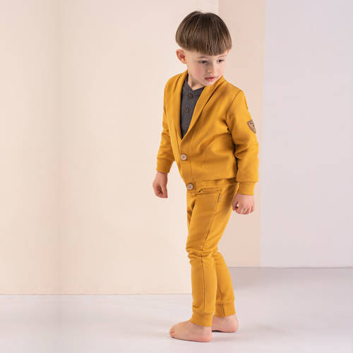 169570 Bluza dresowa marynarka "Mix" Nicol - musztardowy