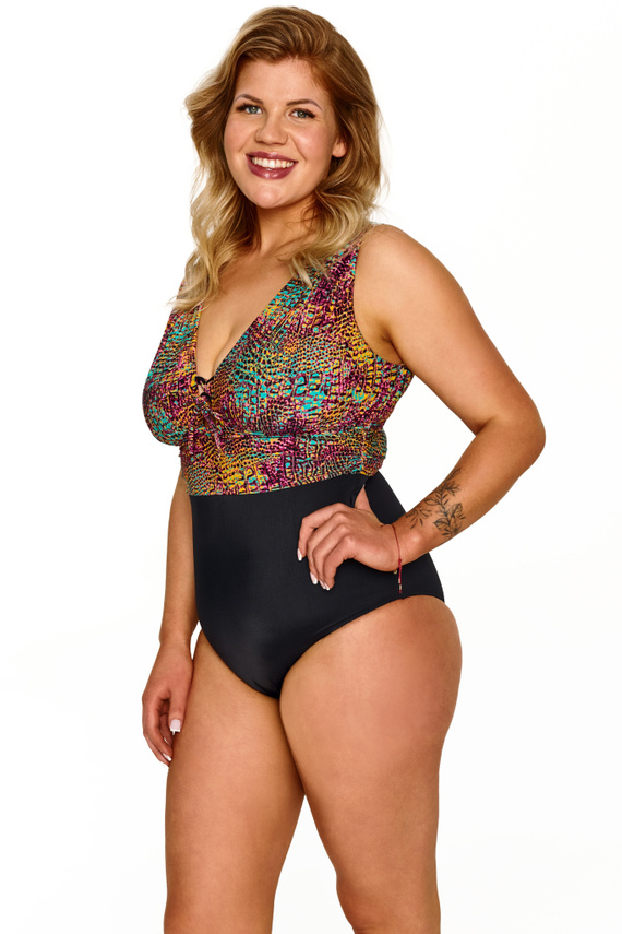 Kostium kąpielowy Lupoline Greta jednoczęściowy modelujący V-neck