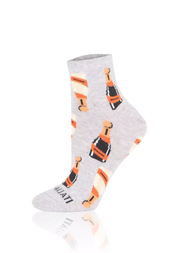 S153Z Prosecco Skarpety zakostki Italian Fashion - jasny melanż