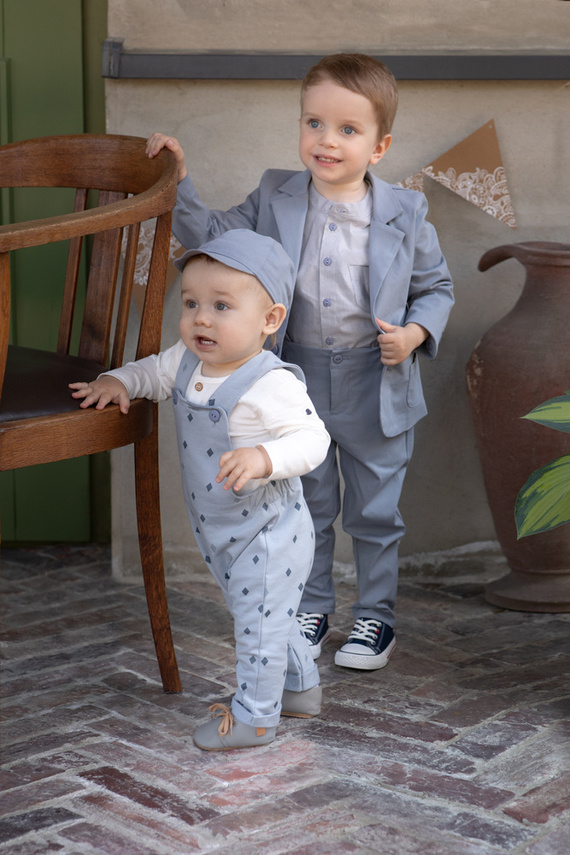 Charlie Koszula chłopięca Pinokio - szary