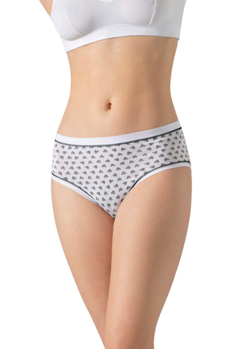 3363 MIDI-2H100 Majtki Cotonella MIDI 3-pak –bawełniane, średni stan, wygodne na co dzień