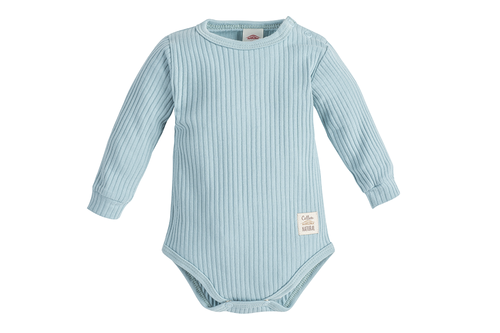03234DRT "Natural Harmony" Body niemowlęce z długim rękawem Makoma turkusowy