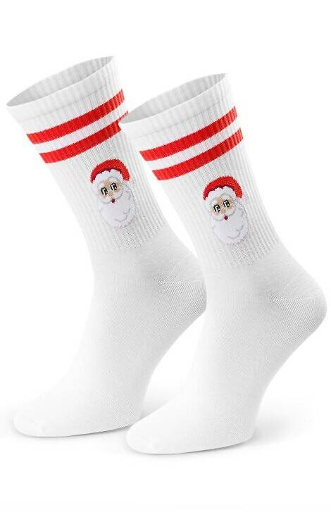 Art.136 Skarpety Świąteczne Męskie Steven - 146 białe