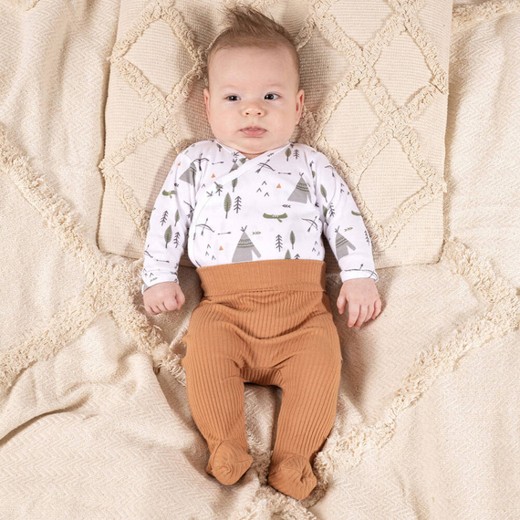 206096 Bruno Kopertowe Body z długim rękawem Nicol 