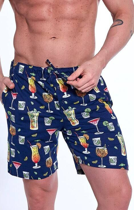 698/23 Spodnie piżamowe Cornette - granatowe 