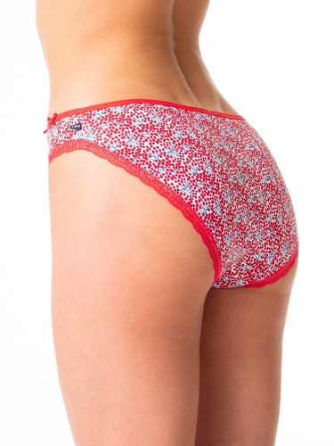 LPR 548 A'2 Figi damskie 2-pak Key zielony czerwony