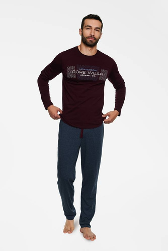 40036 Bale Piżama Męska Henderson 67 X teal green