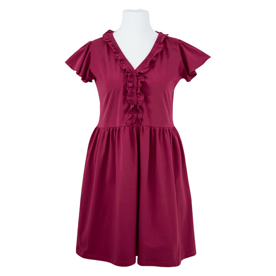 Linda Koszula Nocna ciążowa do karmienia Eevi- bordowa