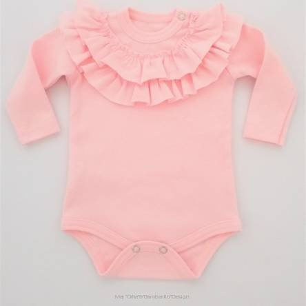 Cała Ja Body z długim rękawem Bambarillo różowy