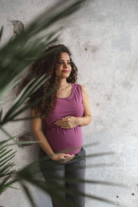 Milk Top koszulka ciążowa i do karmienia Milk&Love rose brown