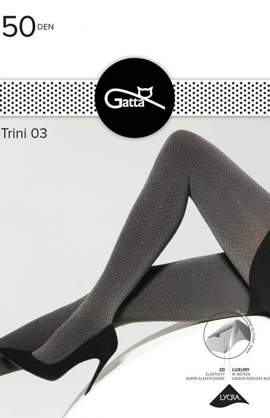 Trini Rajstopy 50 den Gatta wz.03 - grafit-nero