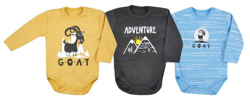 Mountains Body z długim rękawem Koala - niebieski