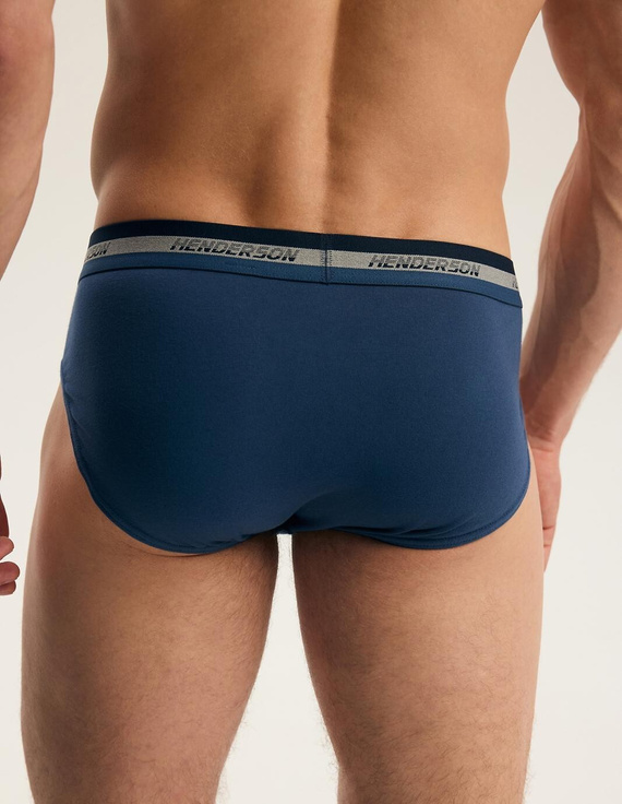 Slipy Męskie Henderson Far 45787 2-Pak Bawełniane Szare i Jeans