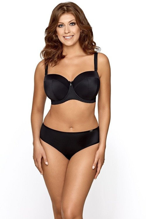 1787  Biustonosz bardotka Ava - czarny