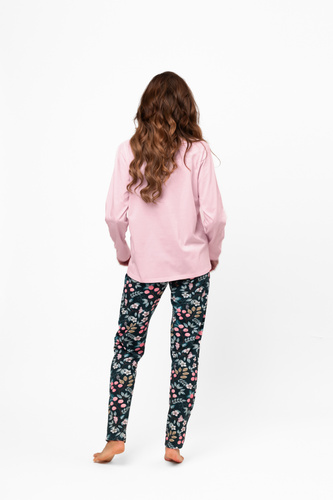 Piżama damska bawełniana Marisal – długi rękaw, długie spodnie Italian Fashion  