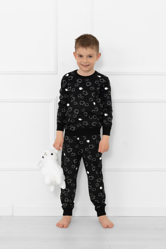 Piżama dziecięca Wito – MEGA SOFT bawełna, owieczki, długi rękaw i spodnie Italian Fashion