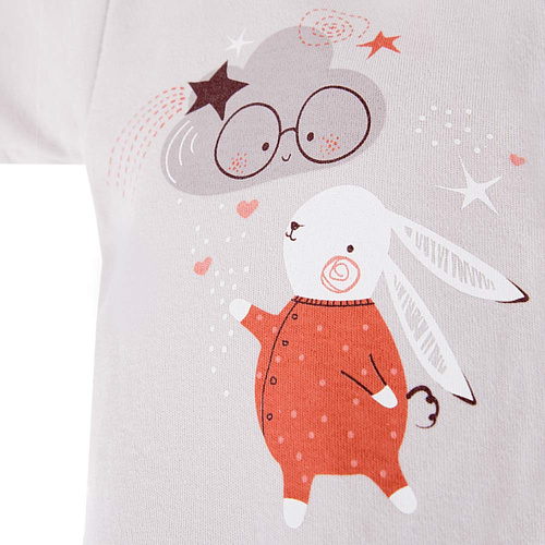 Mellow Body z długim rękawem z nadrukiem Ewa Klucze- szary