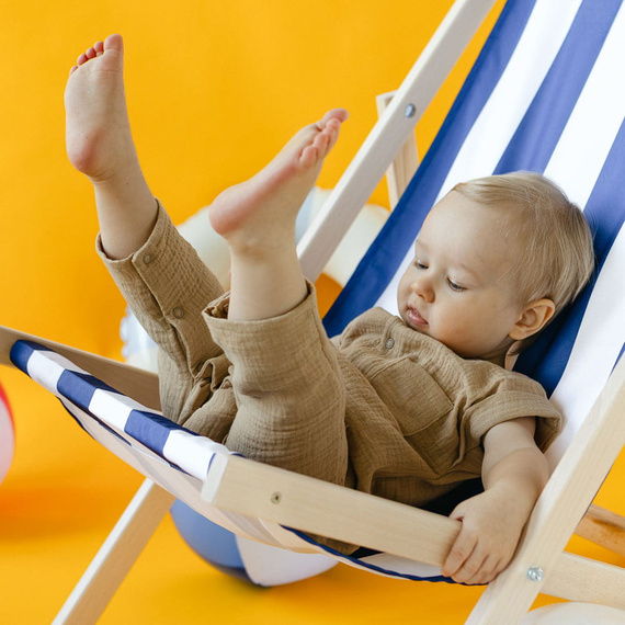 Elephant Rampers niemowlęcy muślinowy Eevi - beżowy 