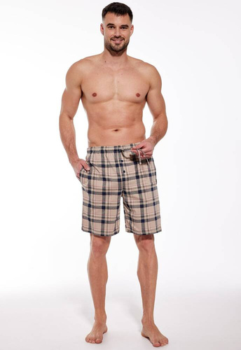 698/15 269703 Spodnie piżamowe Cornette beżowy-kratka	