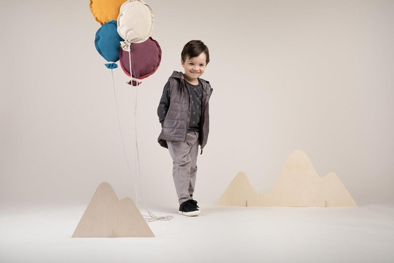 "Dreamer" Bezrękawnik z kapturem Pinokio - szary