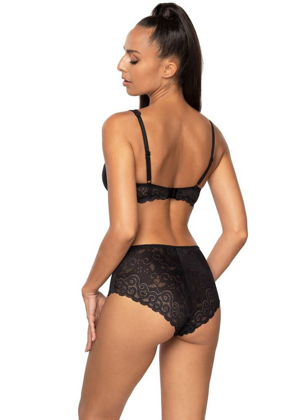 M-3824/22 Natalie Biustonosz Full Cup Usztywniany Mat czarny czarny