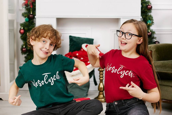 OTS1300-601 Bluzka dziecięca świąteczna Moraj - zielony