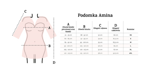 Amina Podomka Szlafrok Damski Dkaren - bordo