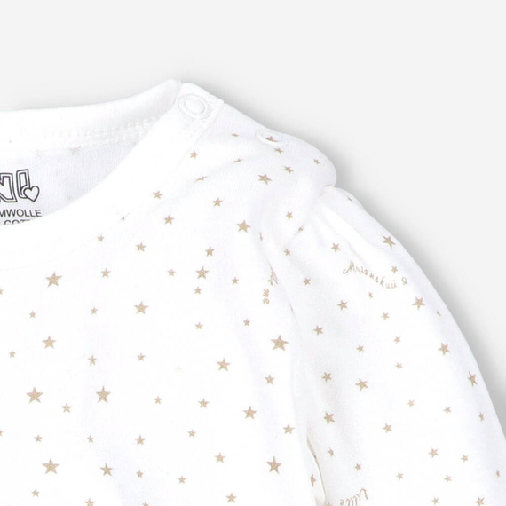 ABN-3343/GWI Stars Body z bawełny organicznej Nini ecru 