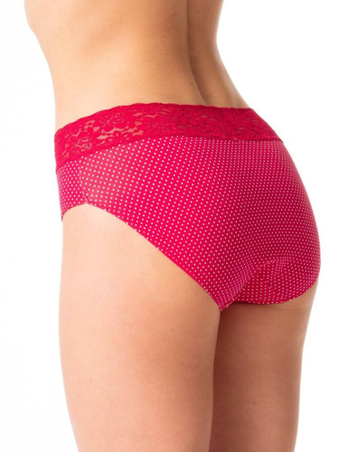 LPC 797 A'2 Figi damskie Key bordowy biały