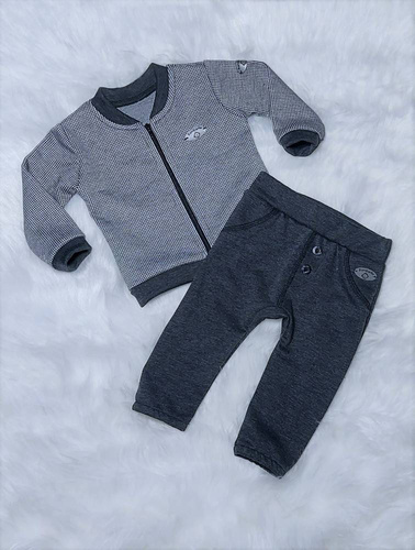 Miłosz chłopięcy komplet katana + spodnie Bambarillo szary