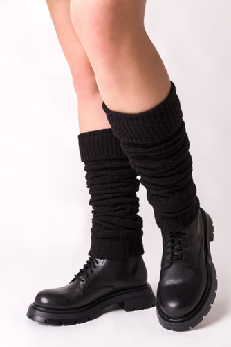 Art.095 Getry wełniane Steven -006 czarny